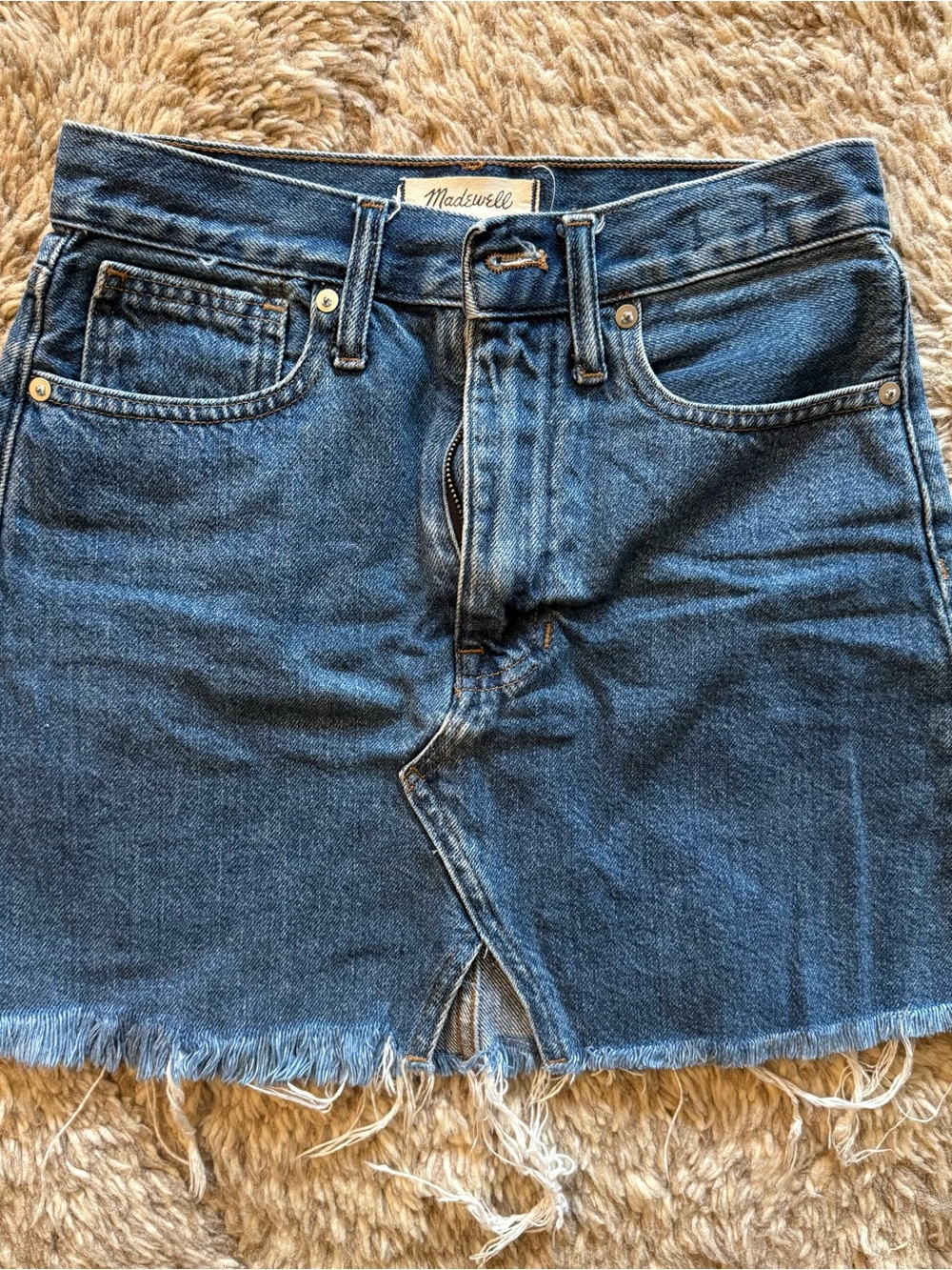 Madewell  Blue Denim Jean skirt
